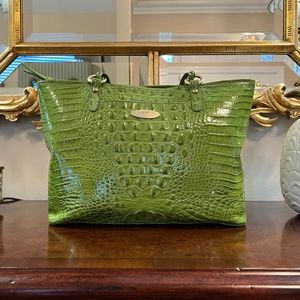 Brahmin Green Medium Asher - Good Used Condition